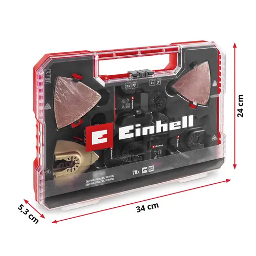 Einhell 708170 XXL -CASE Aluminiumoxid, Chrom-Vanadium Stahl, BiM, HCS, HM Multifunktionswerkzeug-Z Einhell 708170 XXL -CASE Aluminiumoxid, Chrom-Vanadium Stahl, BiM, HCS, HM Multifunktionswerkzeug-Z