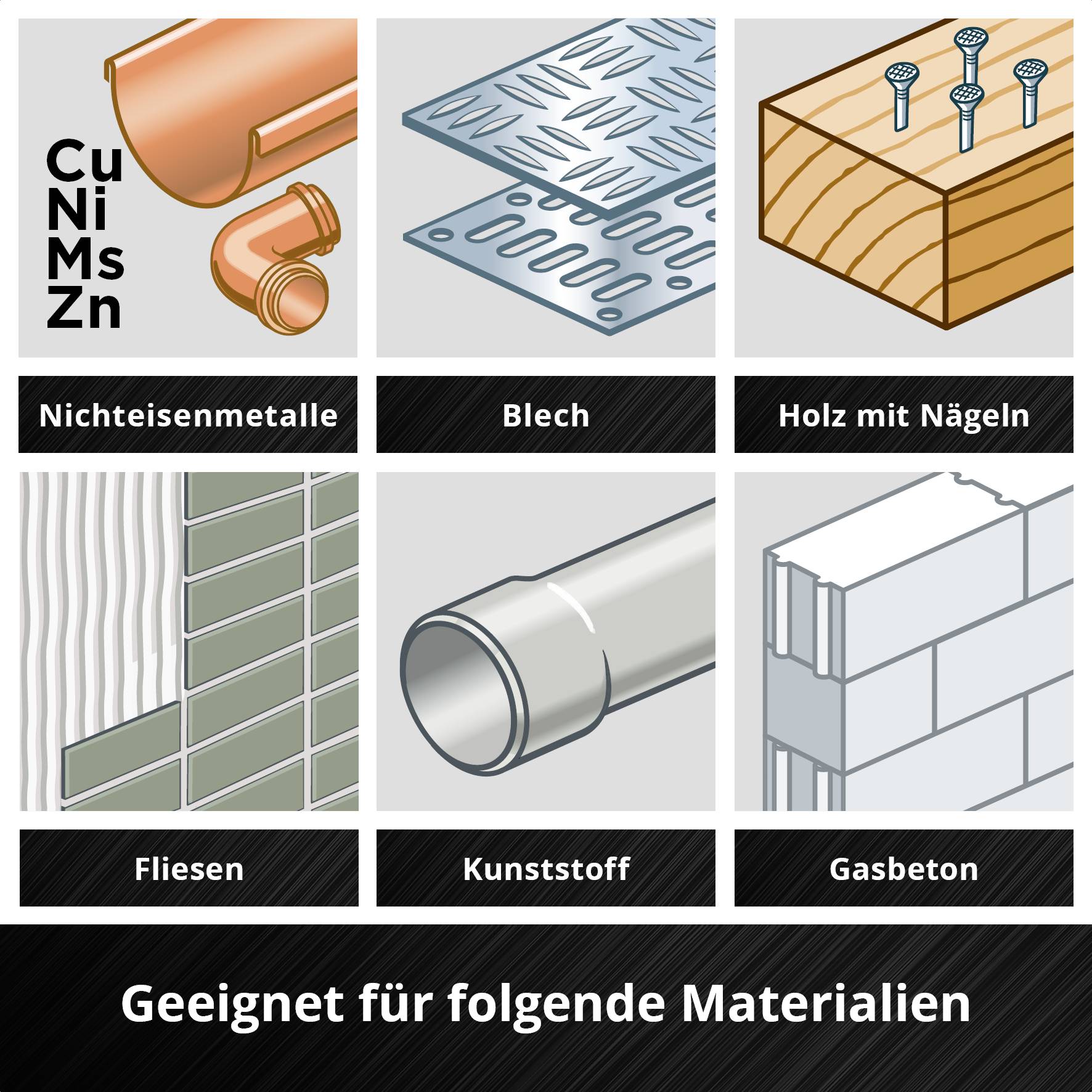 Einhell 708170 XXL -CASE Aluminiumoxid, Chrom-Vanadium Stahl, BiM, HCS, HM Multifunktionswerkzeug-Zubehör-Set 40mm 1 Set