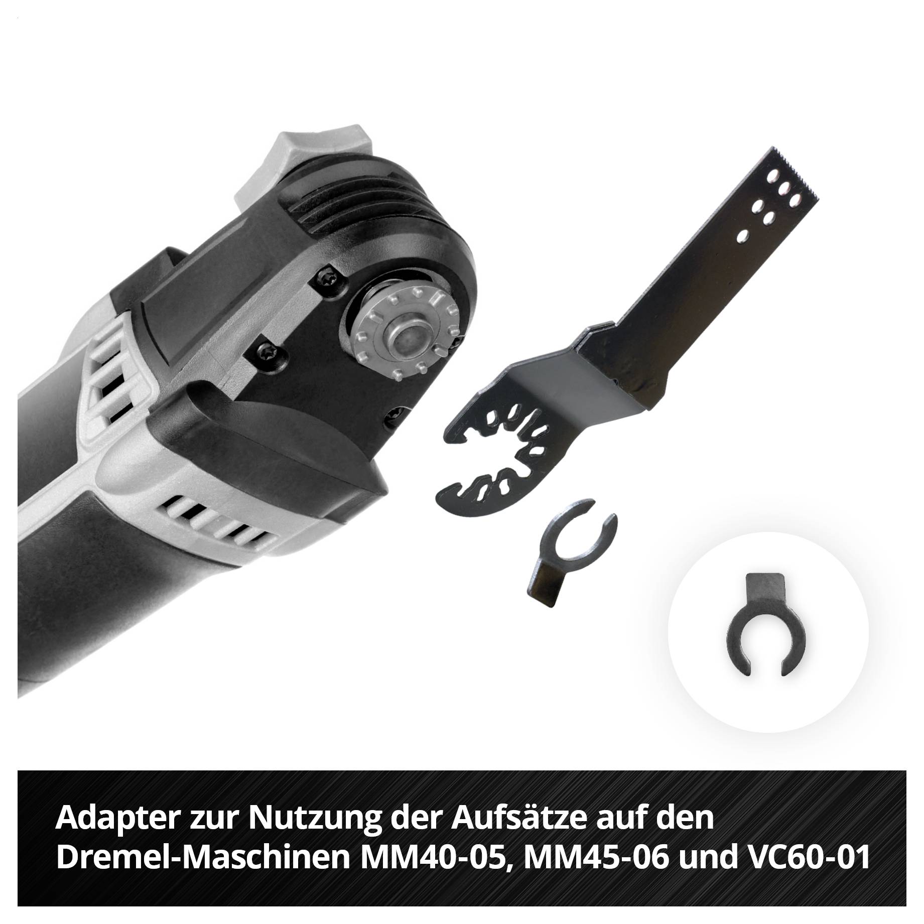 Eine schwarze Lampe mit mehreren SMD-LEDs und einem hervorgehobenen LED-Detail. Der Text lautet: „SMD-LEDs