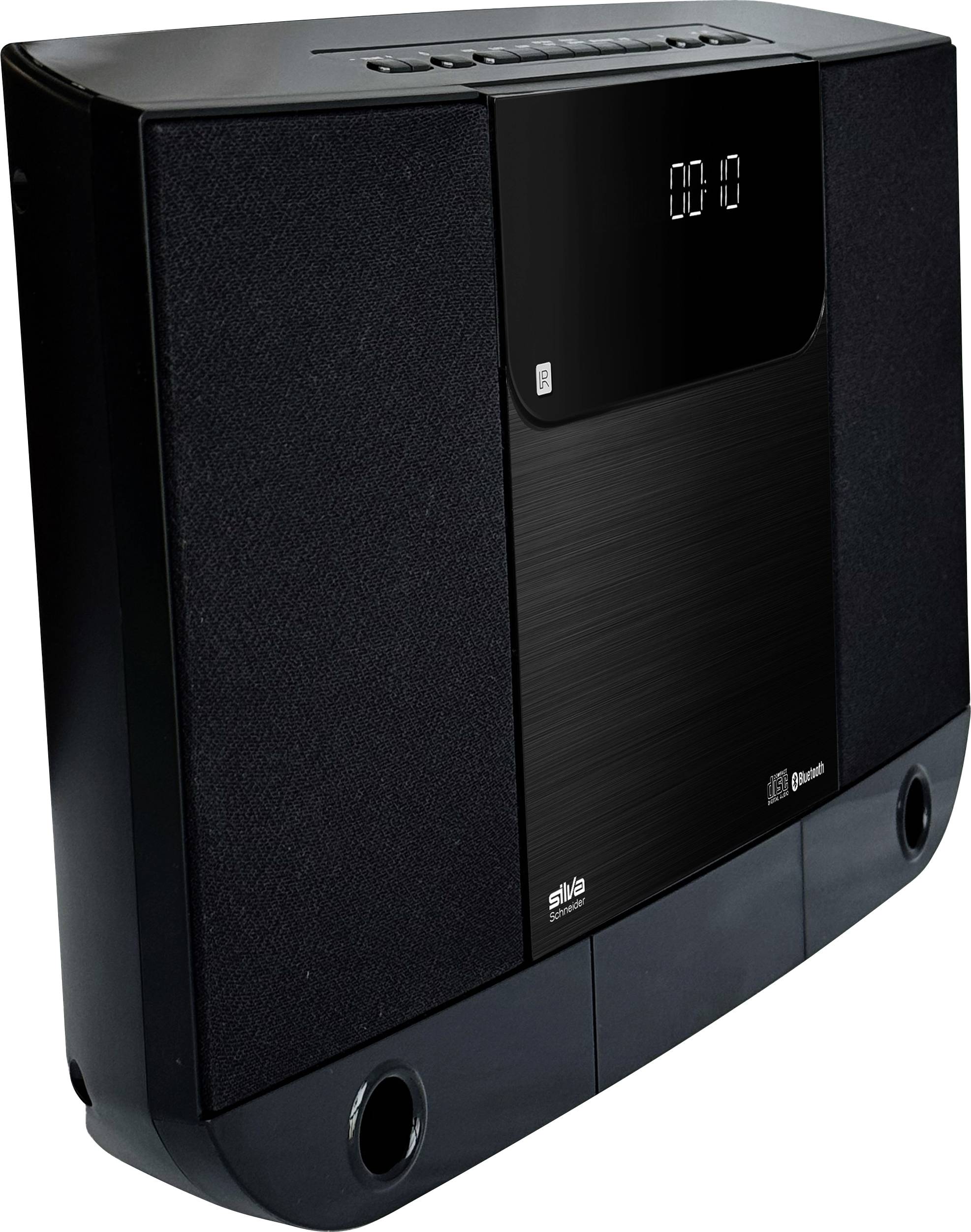 Silva Schneider SMV 800 BT Stereoanlage CD, UKW, Bluetooth®, 2 x 5 W Schwarz