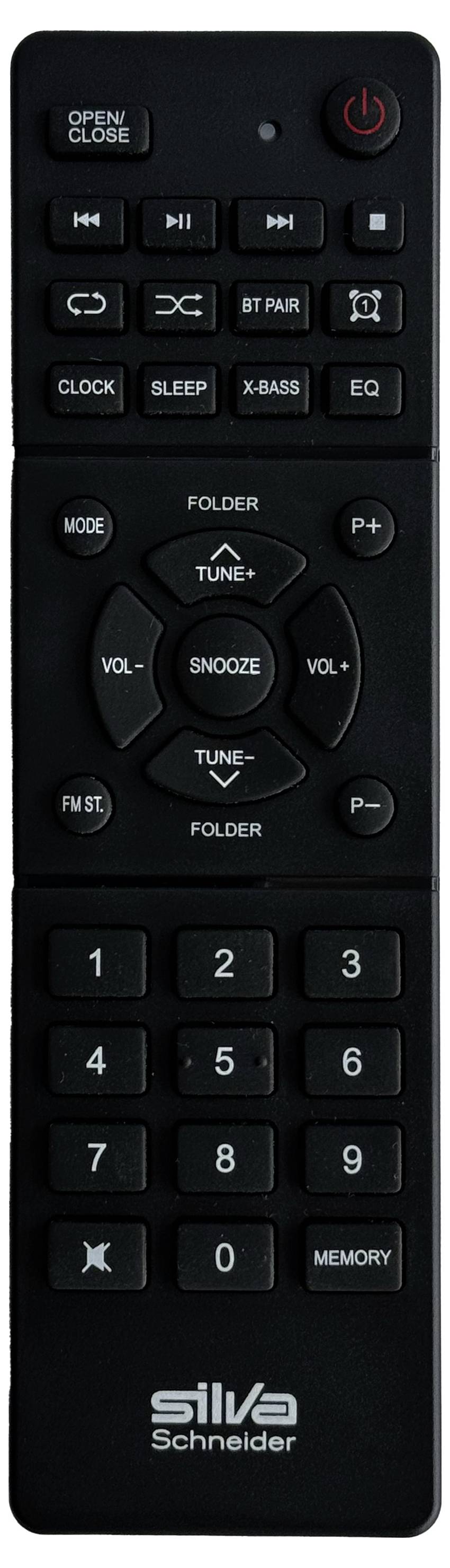 Silva Schneider SMV 800 BT Stereoanlage CD, UKW, Bluetooth®, 2 x 5W Schwarz