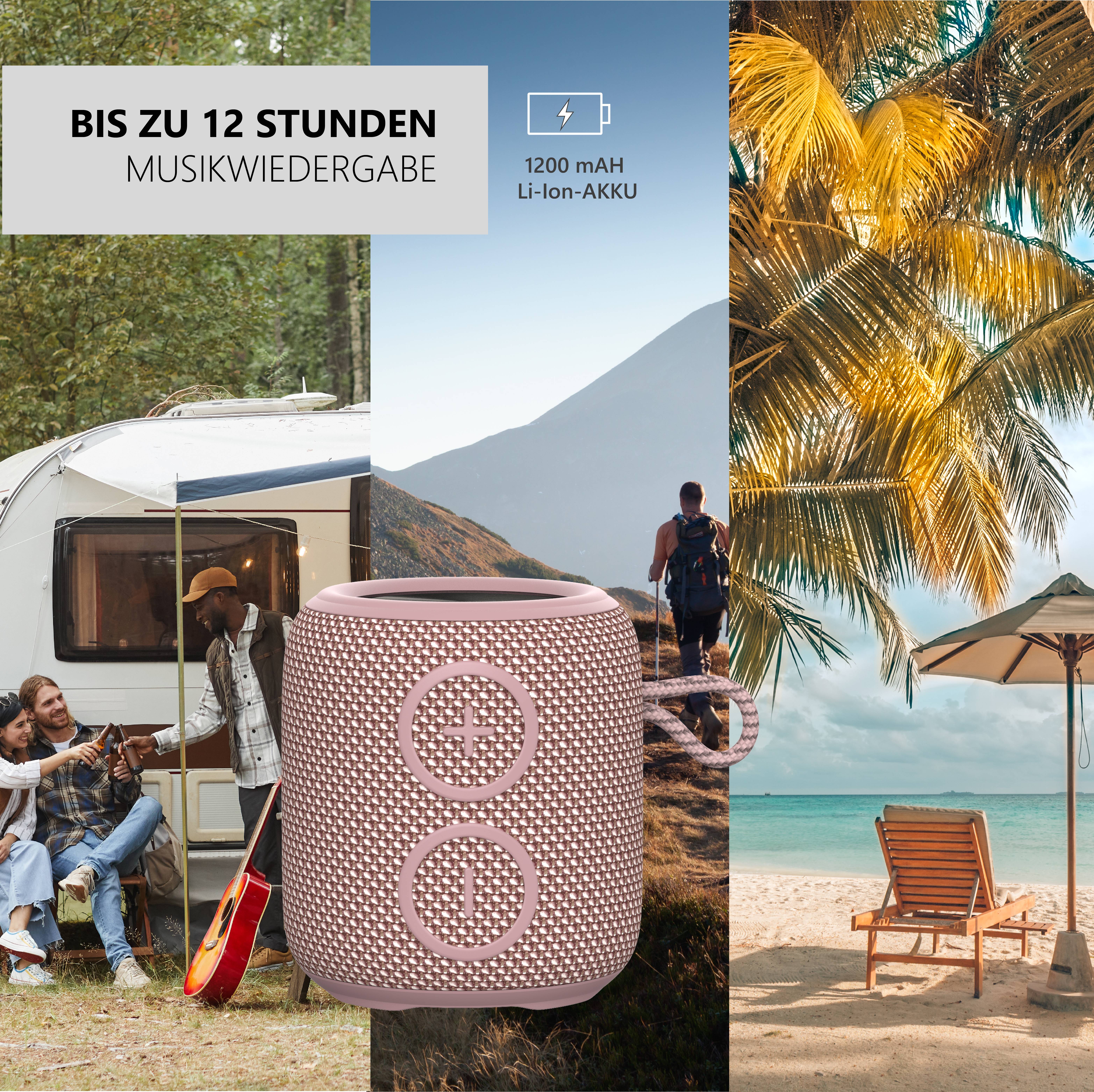 Mobile Beat PBS 1200 Bluetooth® Lautsprecher Rose