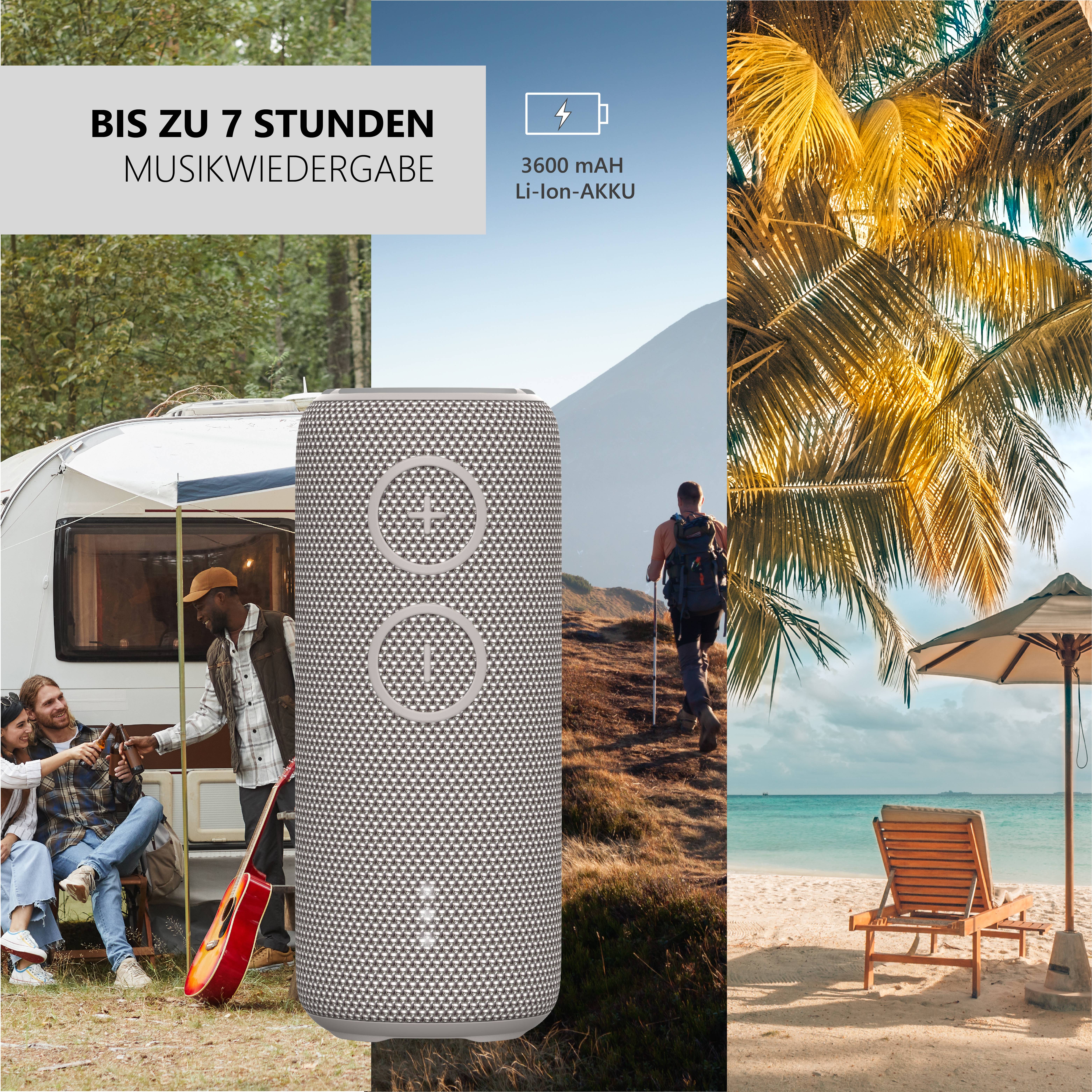 Mobile Beat PBS 3600 Bluetooth® Lautsprecher Hellgrau