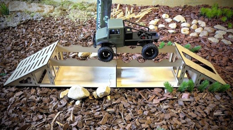 Absima 2320202 Fahrbahnhindernis Plank Bridge (L x B x H) 885 x 180 x 110mm 1St.