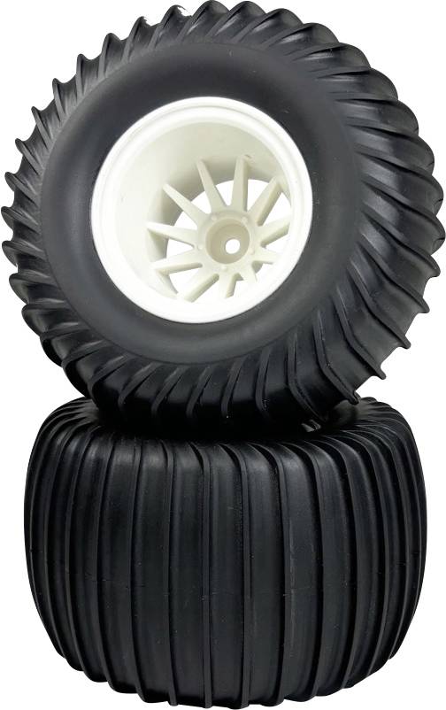 Absima 1:10 Monstertruck Kompletträder Sand Weiß 2 St.