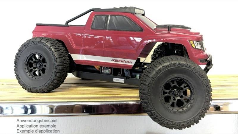 Absima 1:10 Monstertruck, Truggy, Buggy Kompletträder offroad Schwarz 1St.