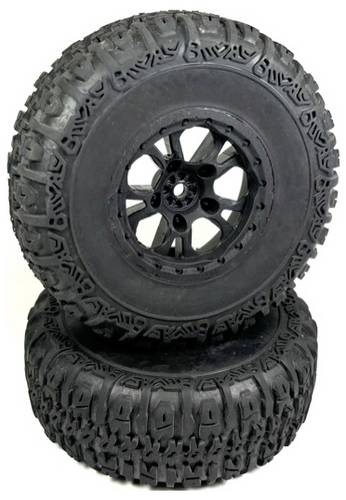 Absima 1:10 Monstertruck, Truggy, Buggy Kompletträder offroad Schwarz 1 St.
