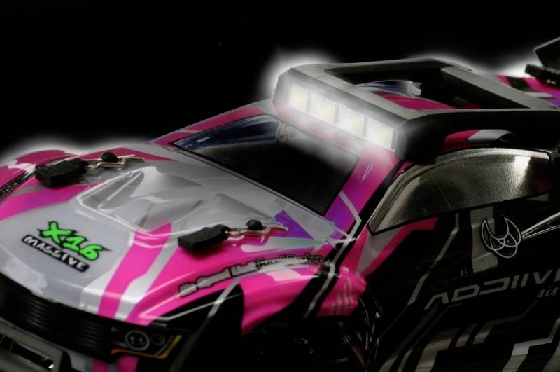 Absima Mini AT Pink, Grau Brushed 1:16 RC Modellauto Elektro Truggy Allradantrieb (4WD) RtR 2,4GHz