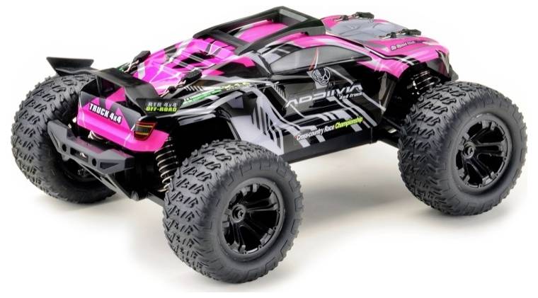 Absima Mini AT Pink, Grau Brushed 1:16 RC Modellauto Elektro Truggy Allradantrieb (4WD) RtR 2,4GHz