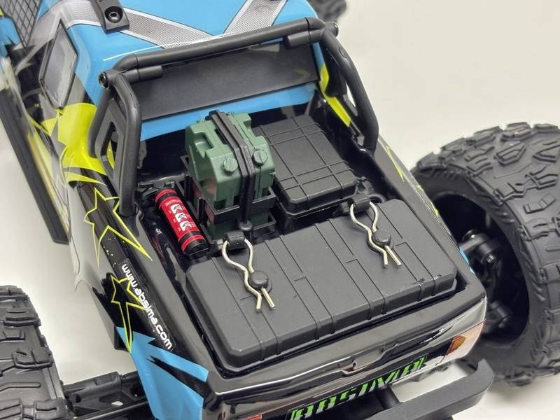 Absima Mini AMT Fluo Blau Brushless 1:16 RC Modellauto Elektro Monstertruck Allradantrieb (4WD) RtR 2,4GHz