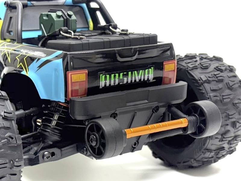 Absima Mini AMT Fluo Blau Brushless 1:16 RC Modellauto Elektro Monstertruck Allradantrieb (4WD) RtR 2,4GHz