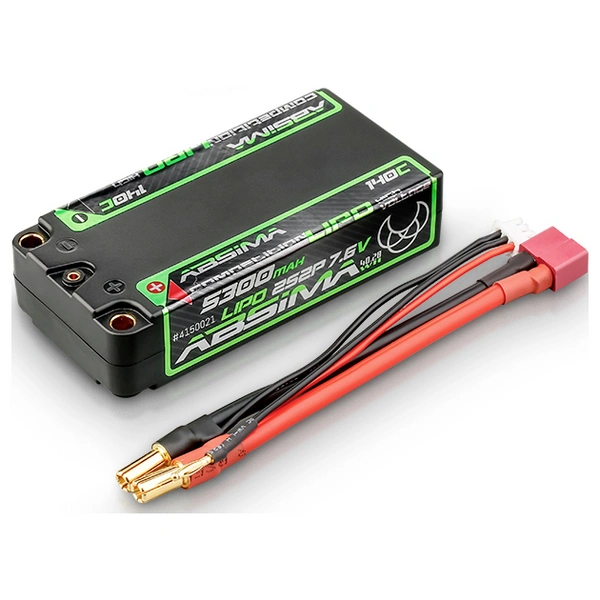 Absima Modellbau-Akkupack (LiPo) 7.6 V 5300 mAh Zellen-Zahl: 4 140 C Hardcase 5 mm, T-Stecker Absima Modellbau-Akkupack (LiPo) 7.6 V 5300 mAh Zellen-Zahl: 4 140 C Hardcase 5 mm, T-Stecker