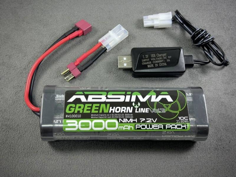 Absima Modellbau-Akkupack (NiMh) 7.2V 3000 mAh Softcase Tamiya