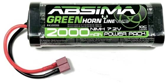 Absima Modellbau-Akkupack (NiMh) 7.2V 2000 mAh Softcase T-Stecker