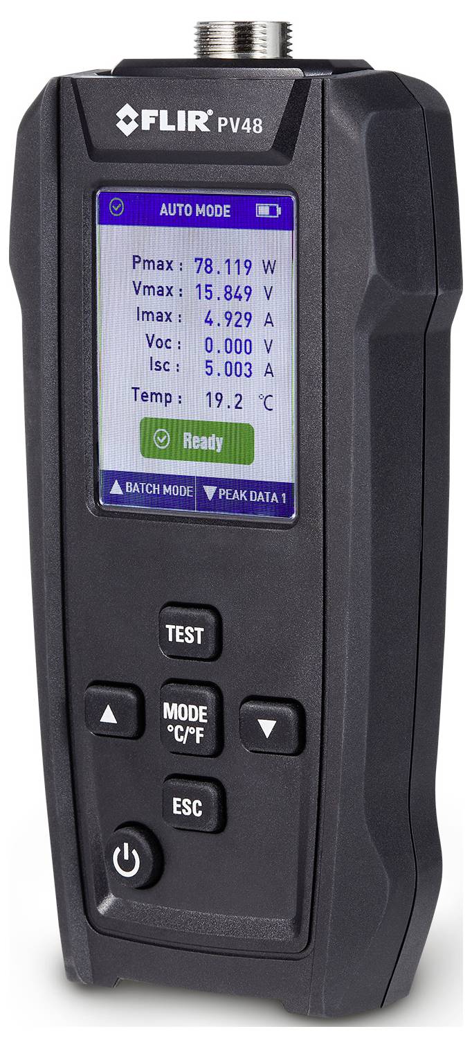 FLIR Solarpanel-Tester und I-V-Kennlinien-Tracer mit Temperaturmessungen PV48 Solar-Panel-Tester