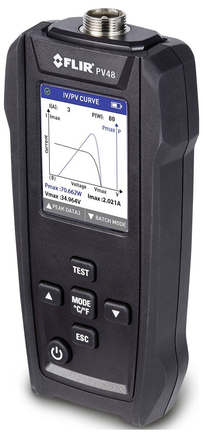 FLIR Solarpanel-Tester und I-V-Kennlinien-Tracer mit Temperaturmessungen PV48 Solar-Panel-Tester