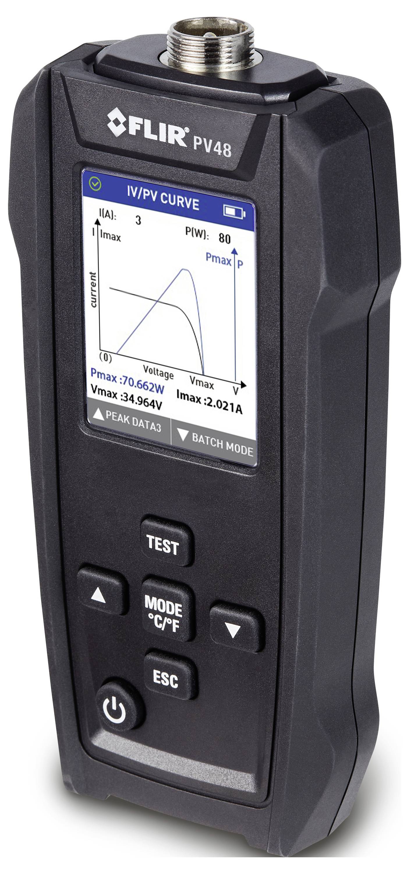 FLIR Solarpanel-Tester und I-V-Kennlinien-Tracer mit Temperaturmessungen PV48 Solar-Panel-Tester