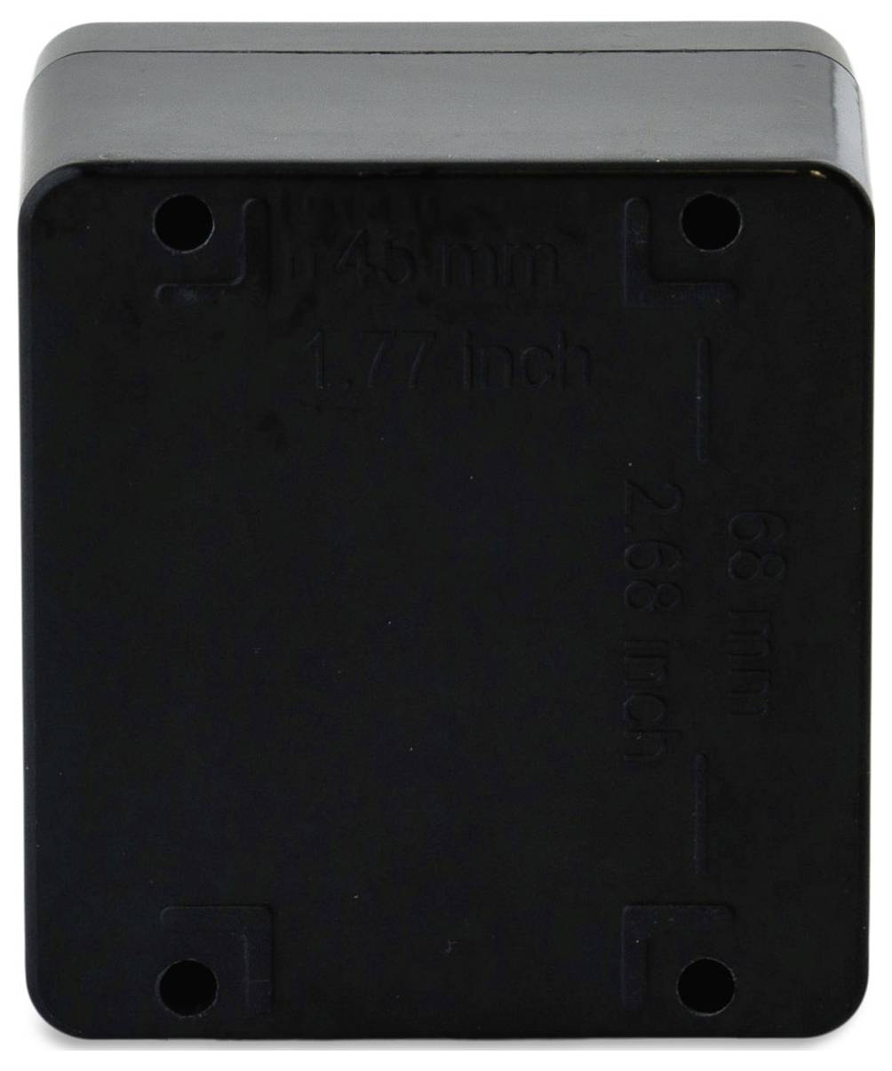 Boxexpert Elbe Polyester schwarz 807555 Industrie-Gehäuse 75 x 80 x 55 Kunststoff (glasfaserverstärkt) Graphitschwarz 1St.