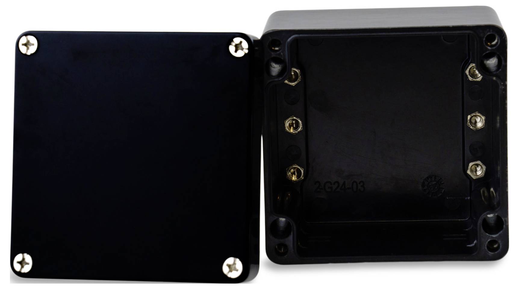 Boxexpert Elbe Polyester schwarz 12212090 Industrie-Gehäuse 120 x 122 x 90 Kunststoff (glasfaserverstärkt) Graphitschwarz 1St.