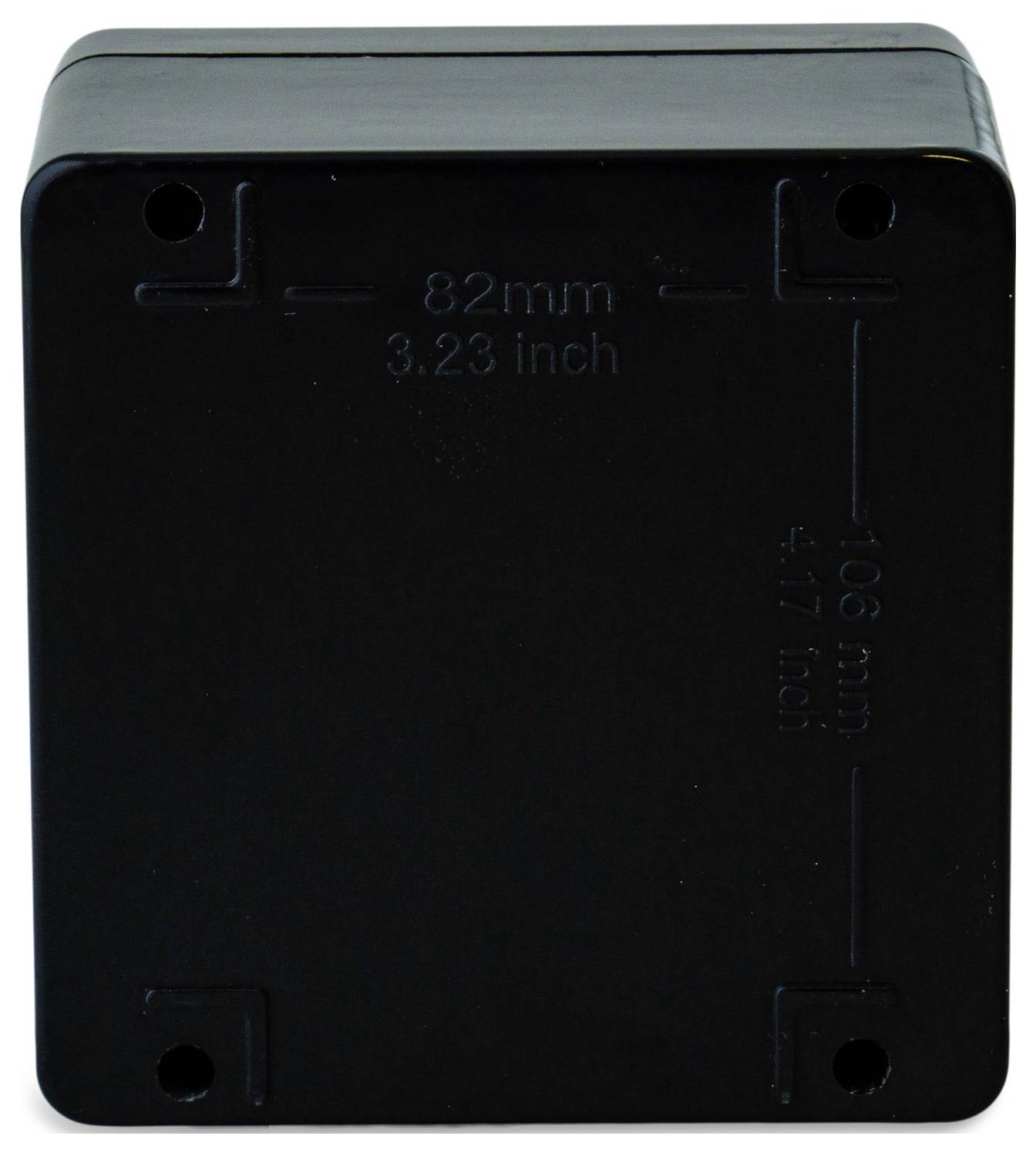 Boxexpert Elbe Polyester schwarz 12212090 Industrie-Gehäuse 120 x 122 x 90 Kunststoff (glasfaserverstärkt) Graphitschwarz 1St.