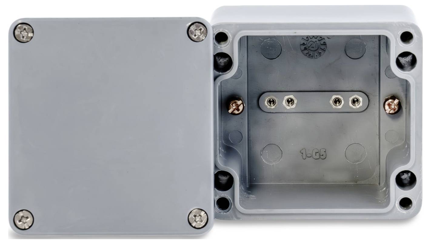 Boxexpert Elbe Polyester grau 807555 Industrie-Gehäuse 75 x 80 x 55 Kunststoff (glasfaserverstärkt) Grau 1St.