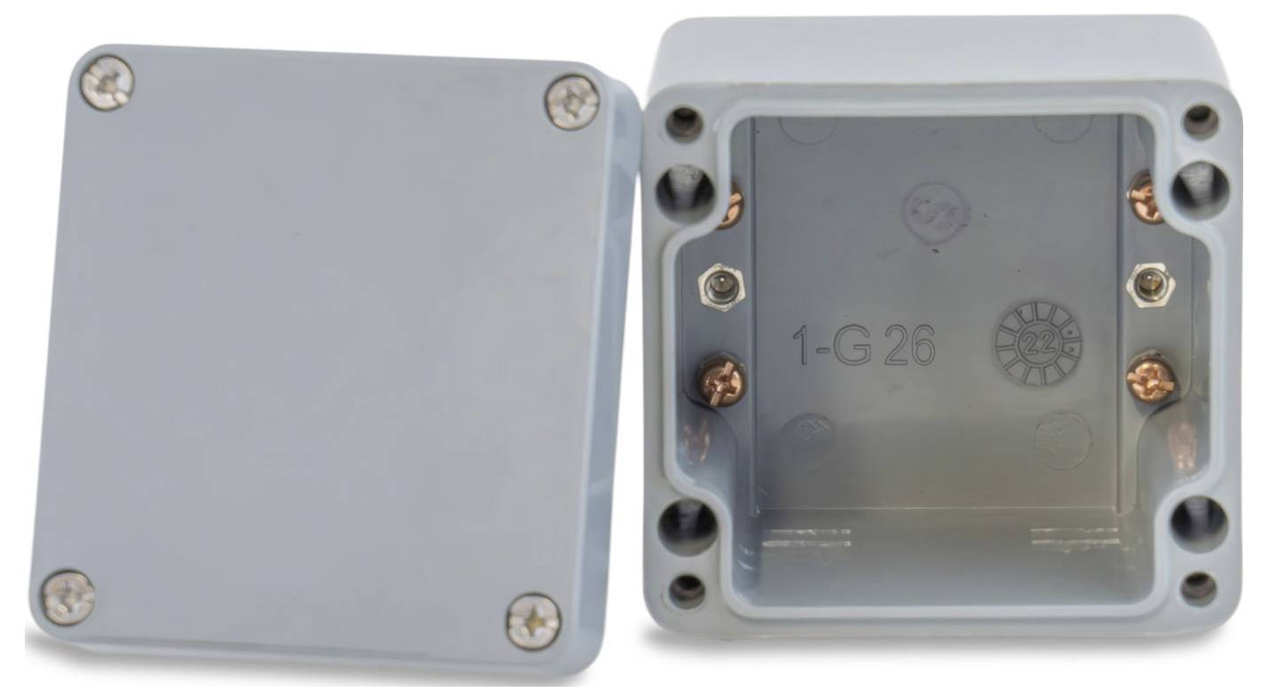 Boxexpert Elbe Polyester grau 807575 Industrie-Gehäuse 75 x 80 x 75 Kunststoff (glasfaserverstärkt) Grau 1St.