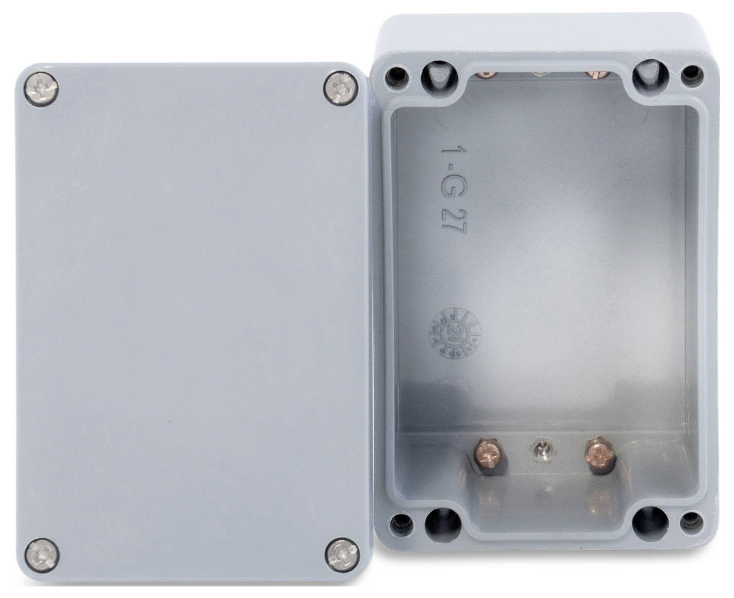 Boxexpert Elbe Polyester grau 1107575 Industrie-Gehäuse 75 x 110 x 75 Kunststoff (glasfaserverstärkt) Grau 1St.