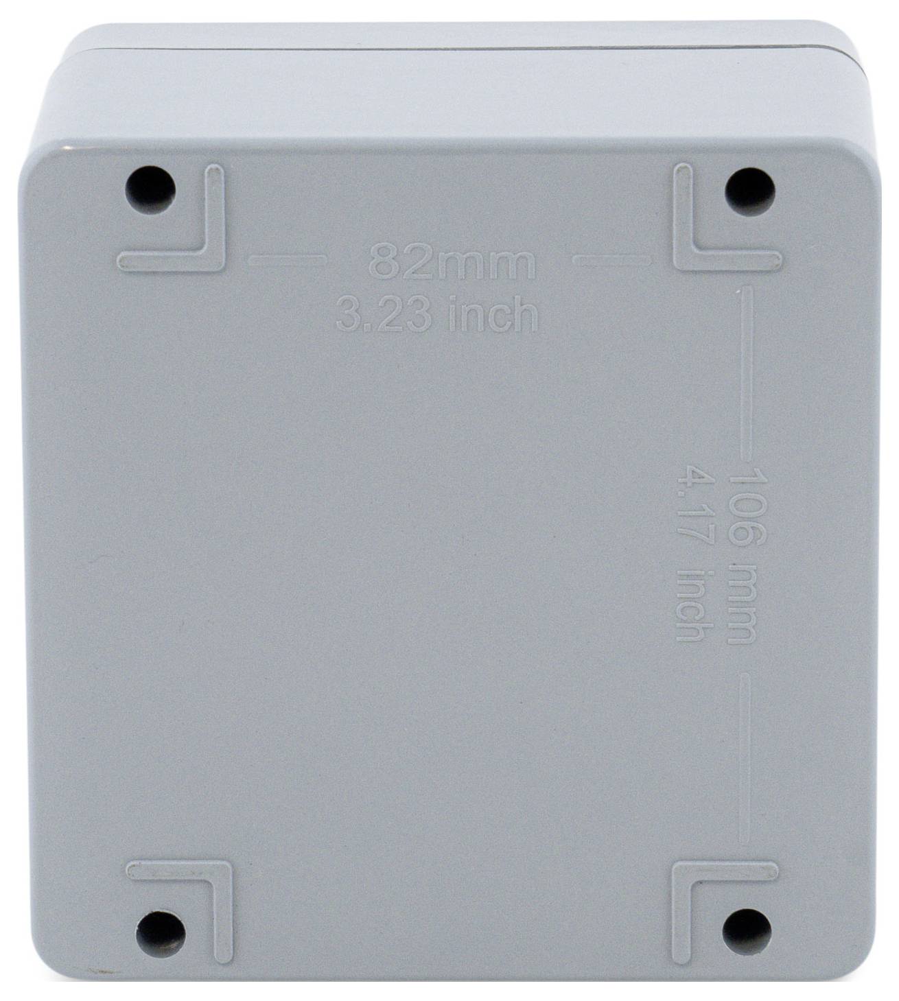 Boxexpert Elbe Polyester grau 12212090 Industrie-Gehäuse 120 x 122 x 90 Kunststoff (glasfaserverstärkt) Grau 1St.