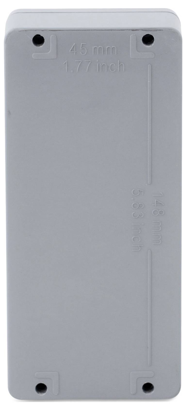 Boxexpert Elbe Polyester grau 1607555 Industrie-Gehäuse 75 x 160 x 55 Kunststoff (glasfaserverstärkt) Grau 1St.