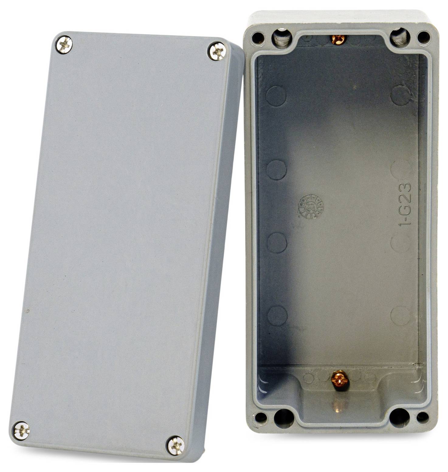 Boxexpert Elbe Polyester grau 1607575 Industrie-Gehäuse 75 x 160 x 75 Kunststoff (glasfaserverstärkt) Grau 1St.