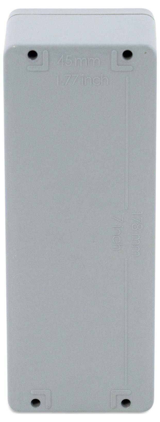 Boxexpert Elbe Polyester grau 1907575 Industrie-Gehäuse 75 x 190 x 75 Kunststoff (glasfaserverstärkt) Grau 1St.