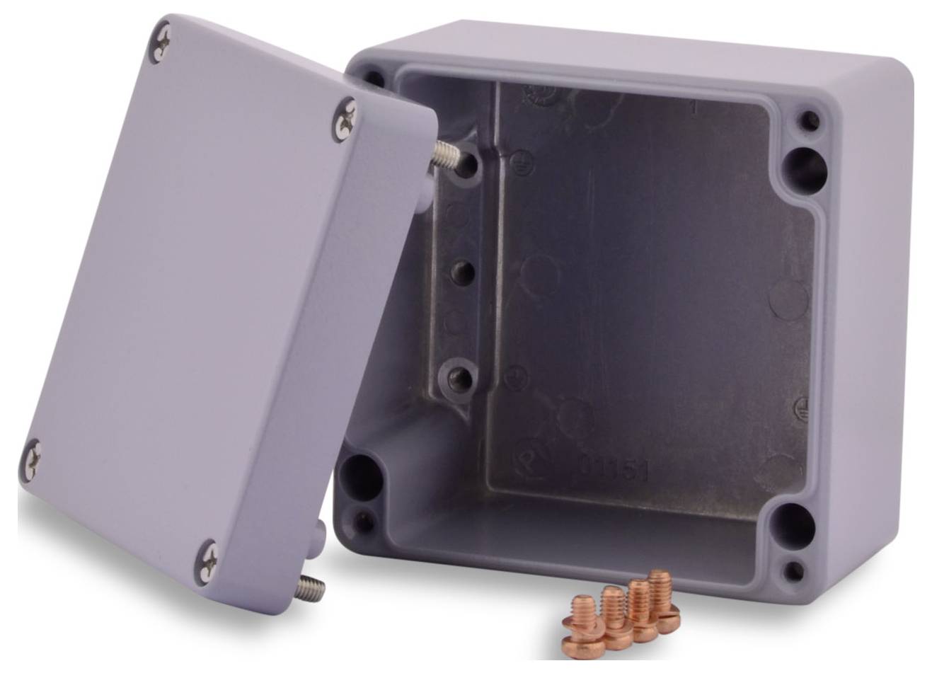 Boxexpert Alster 10010081 Gehäuse 100 x 100 x 81 Aluminium Silber-Grau 1St.