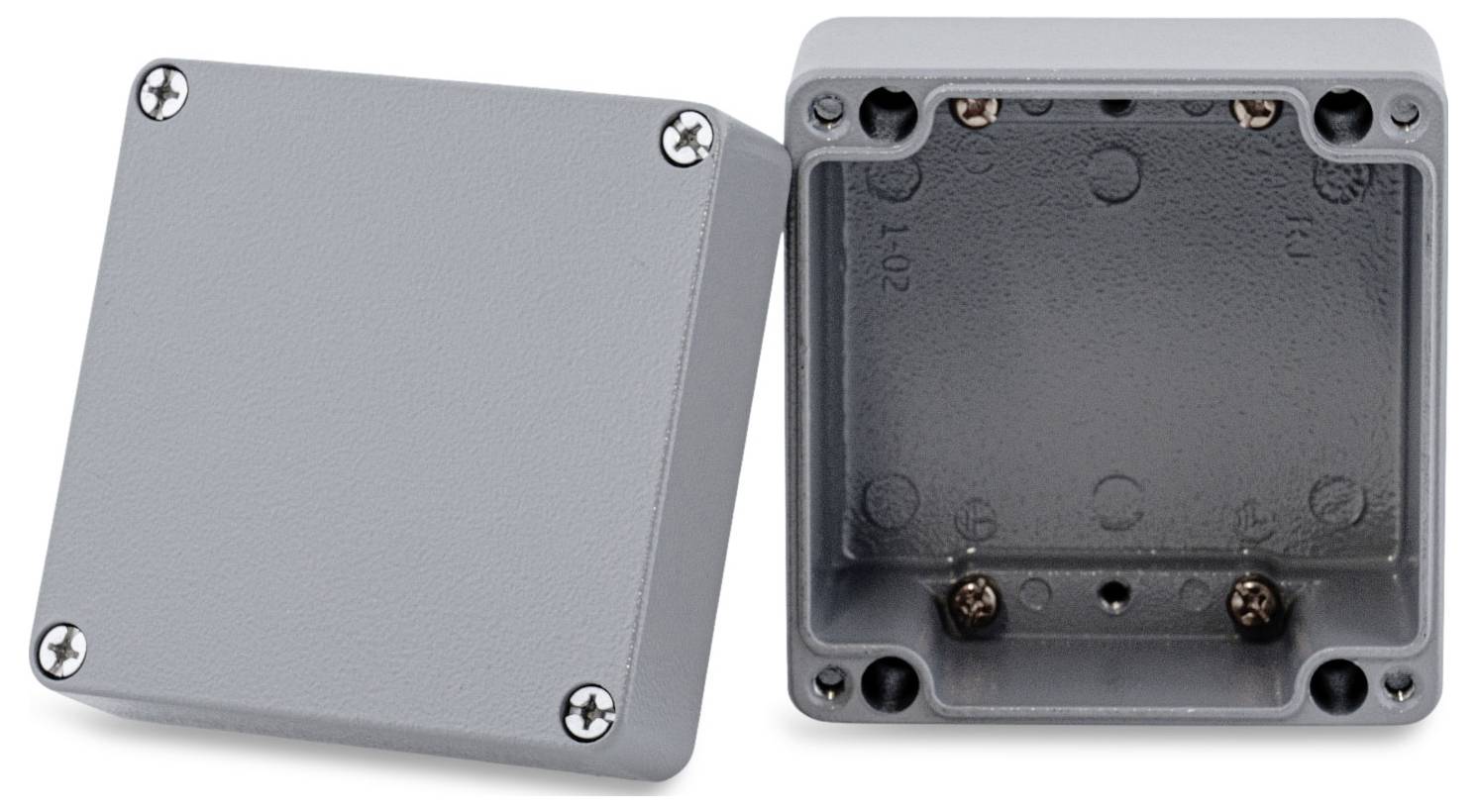 Boxexpert Alster 12212091 Gehäuse 120 x 122 x 91 Aluminium Silber-Grau 1St.