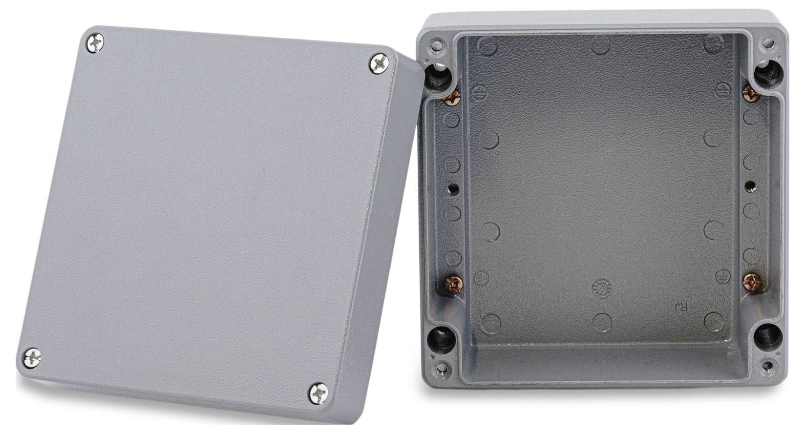 Boxexpert Alster 180180100 Gehäuse 180 x 180 x 100 Aluminium Silber-Grau 1St.