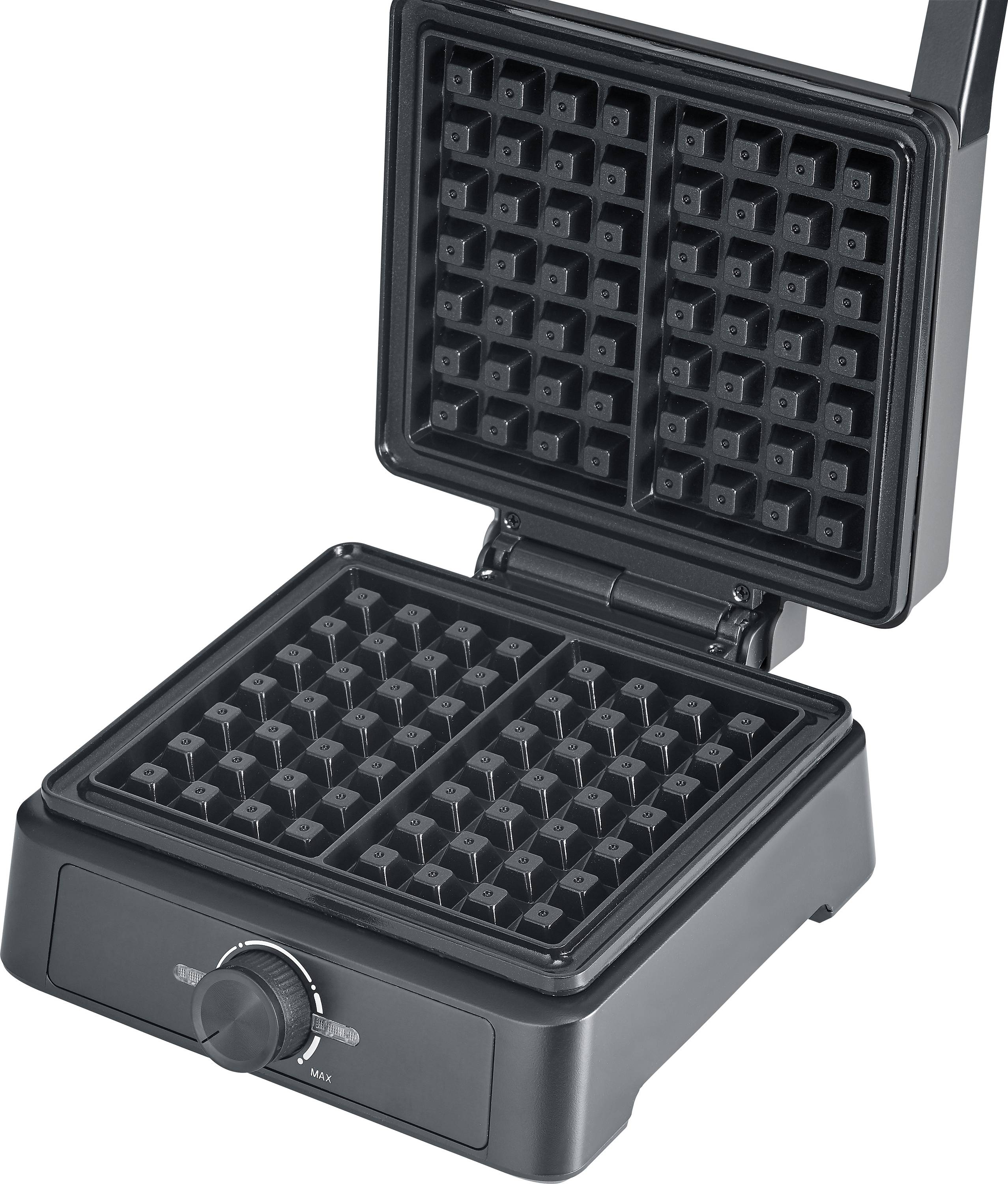 Severin WA 2125 Waffeleisen Kontrollleuchte Schwarz, Anthrazit
