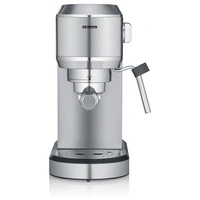 Severin KA 5997 Espressomaschine mit Siebträger Chrom (gebürstet), Schwarz 1350 W mit Milchaufschäumdüse Severin KA 5997 Espressomaschine mit Siebträger Chrom (gebürstet), Schwarz 1350 W mit Milchaufschäumdüse