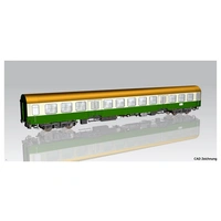 Piko H0 28005 H0 Halberstädter Mitteleinstiegswagen beige-grün 2.Kl. der DR Piko H0 28005 H0 Halberstädter Mitteleinstiegswagen beige-grün 2.Kl. der DR