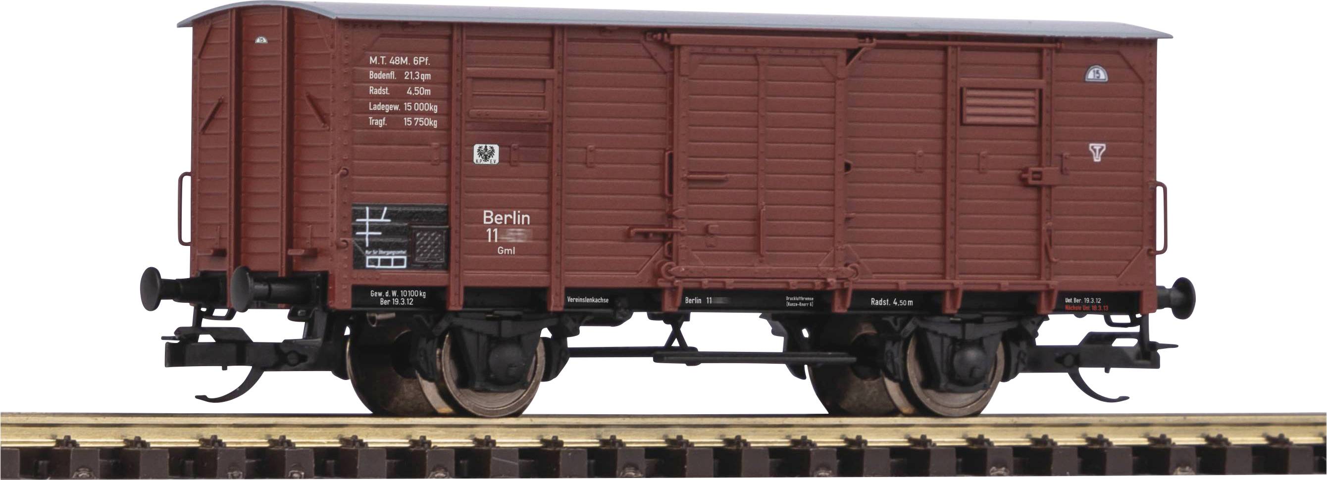 Piko TT 47774 TT Gedeckter Güterwagen der KPEV