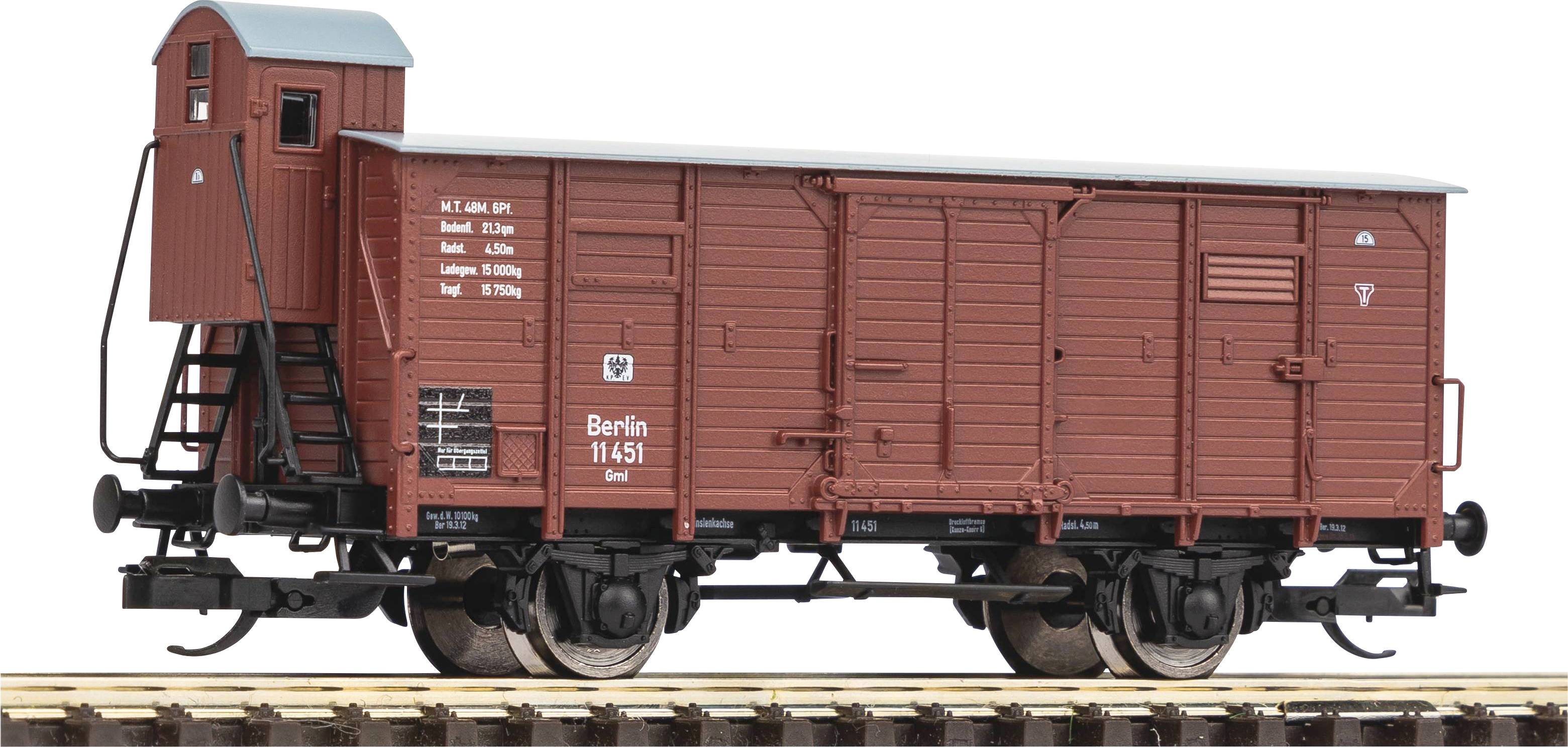 Piko TT 47779 TT Gedeckter Güterwagen der KPEV