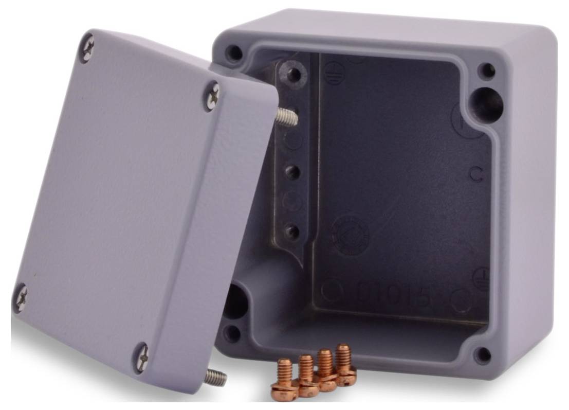 Boxexpert Alster 758057 Gehäuse 75 x 80 x 57 Aluminium Silber-Grau 1St.