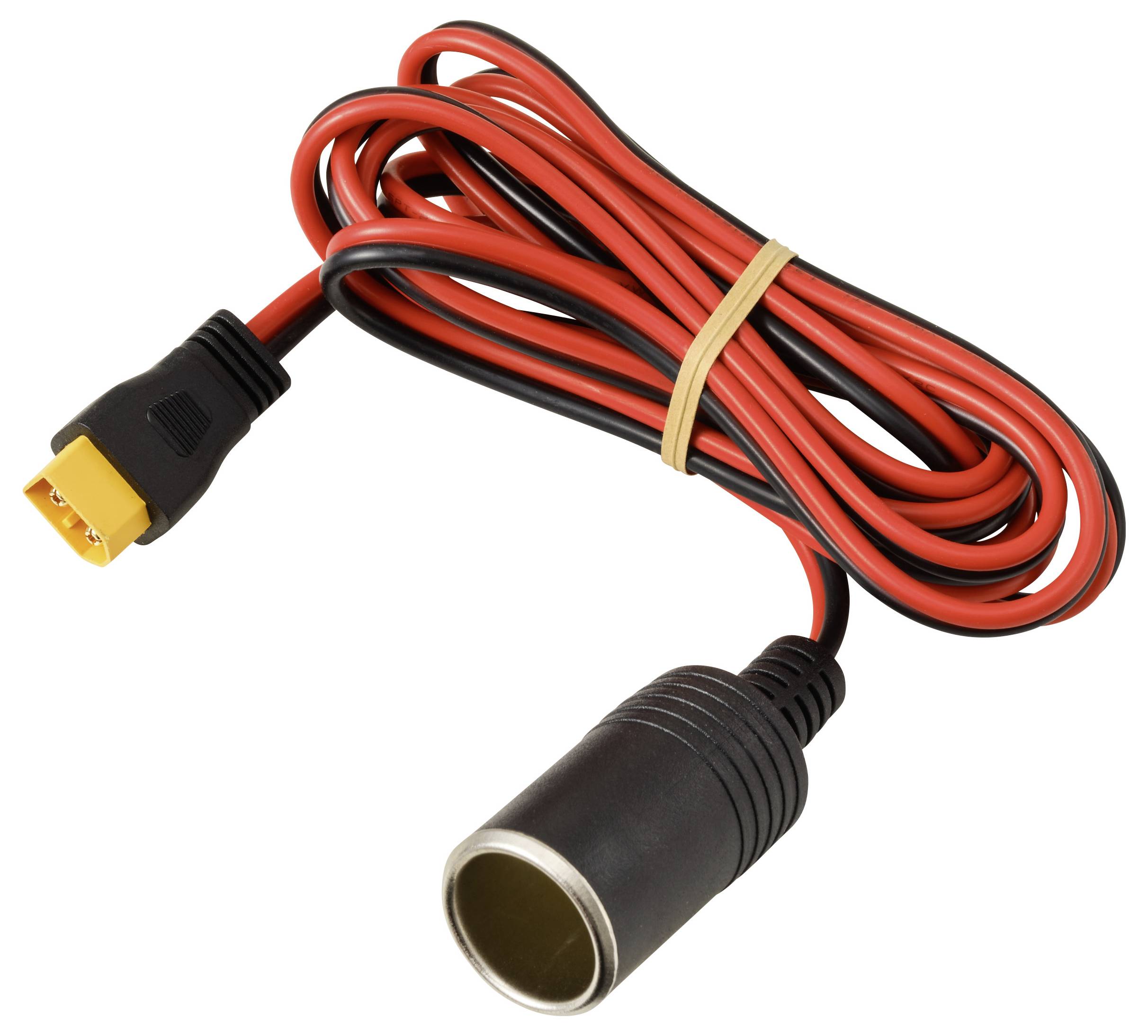 TRU COMPONENTS Zigarettenanzünder auf XT60-Kabel 2m TC-13619284 Schwarz, Rot Inhalt: 1St.