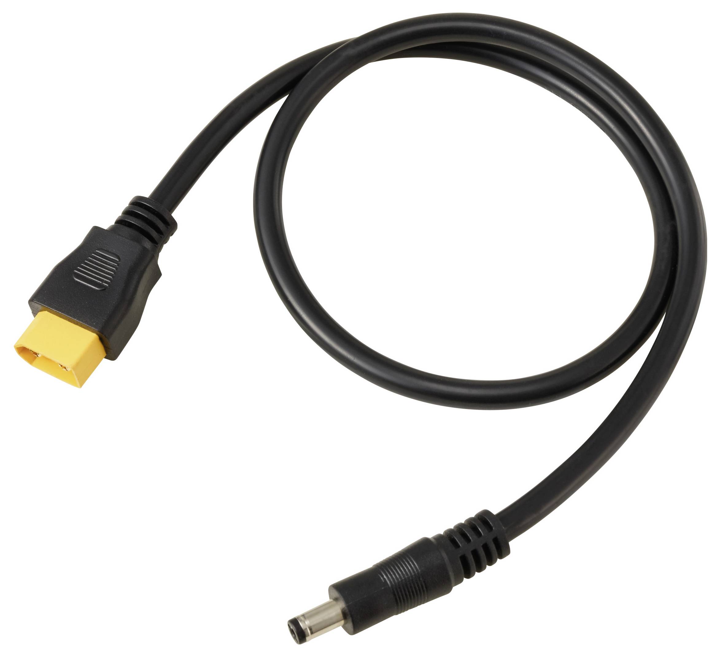 TRU COMPONENTS DC-Stecker 2,1/5,5mm auf XT60-Kabel 0,5m TC-13619288 Schwarz Inhalt: 1St.
