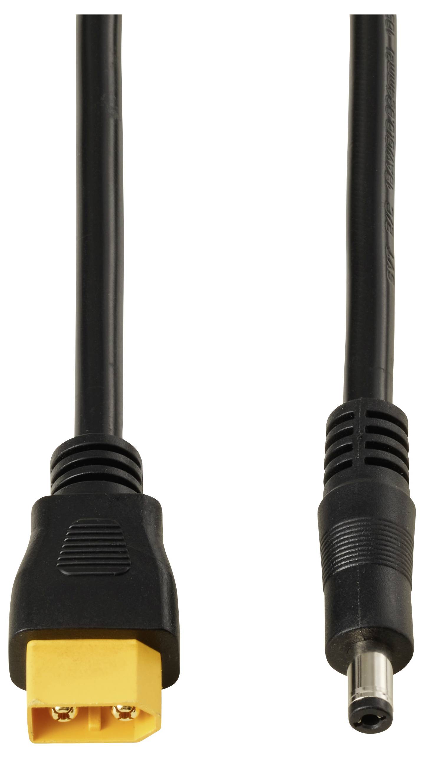 TRU COMPONENTS DC-Stecker 2,1/5,5mm auf XT60-Kabel 0,5m TC-13619288 Schwarz Inhalt: 1St.