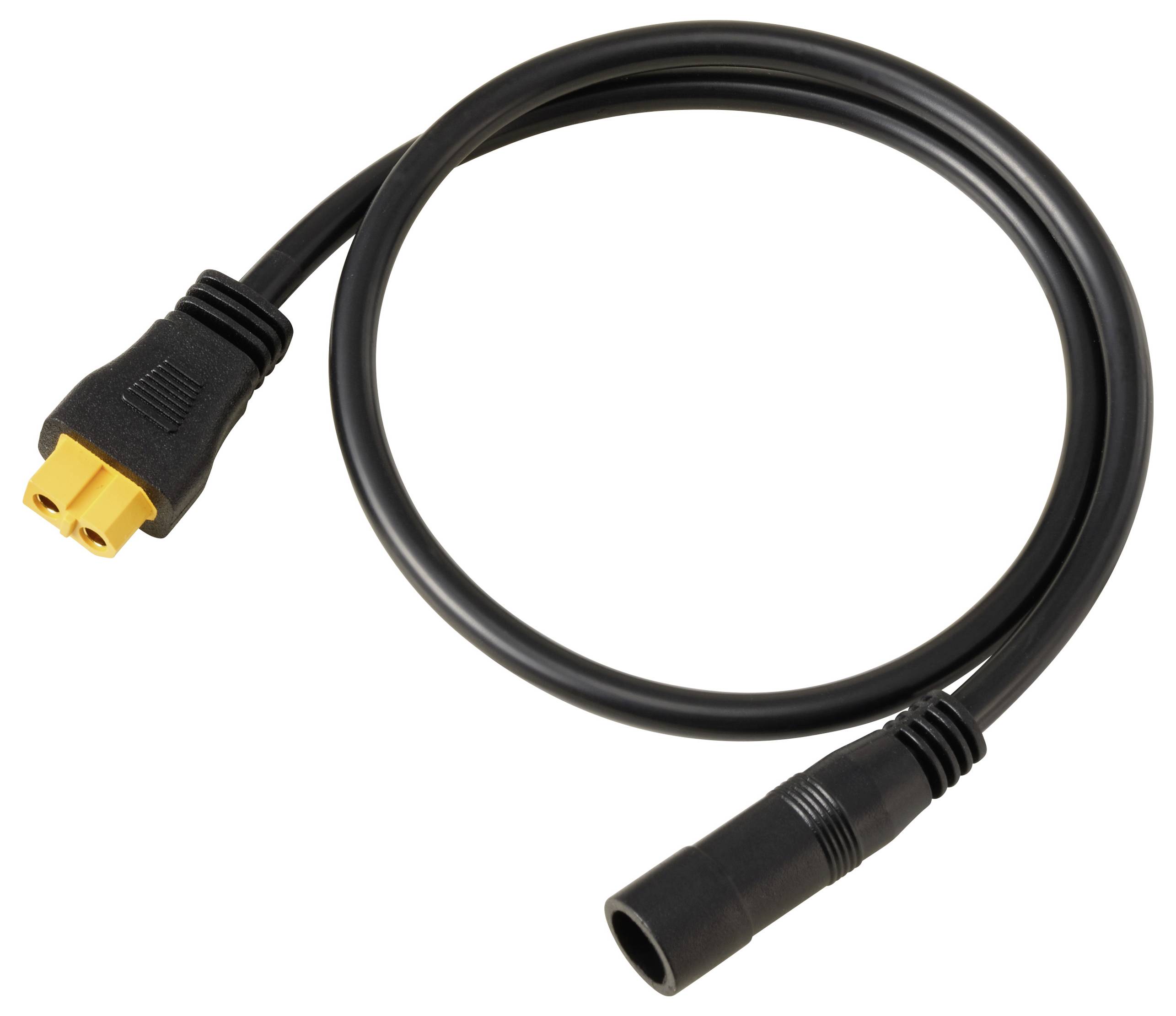TRU COMPONENTS DC-Buchse 2,1/5,5mm auf XT60-Kabel 0,5m TC-13619292 Schwarz Inhalt: 1St.