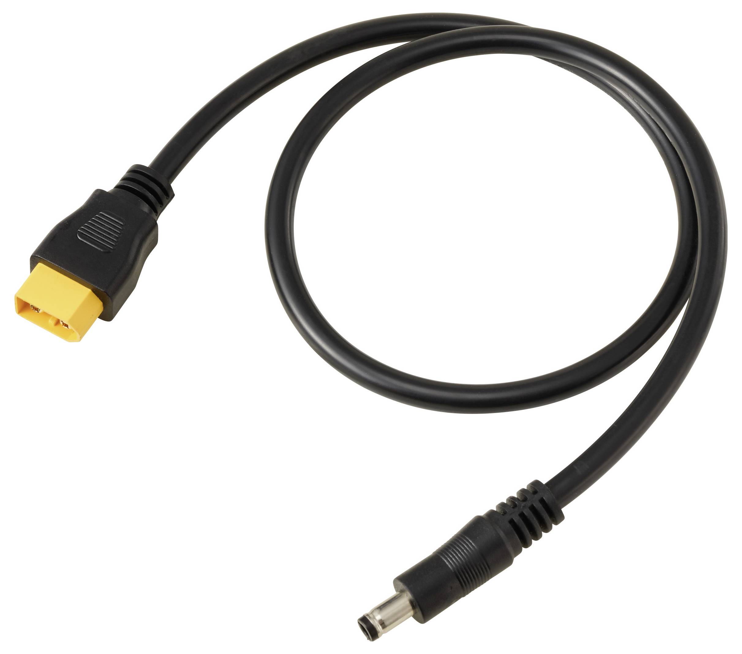 TRU COMPONENTS DC-Stecker 2,5/5,5mm auf XT60-Kabel 0,5m TC-13619296 Schwarz Inhalt: 1St.