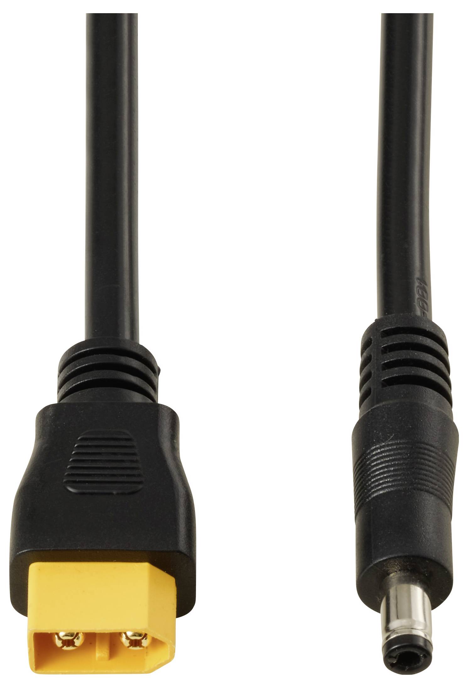 TRU COMPONENTS DC-Stecker 2,5/5,5mm auf XT60-Kabel 0,5m TC-13619296 Schwarz Inhalt: 1St.