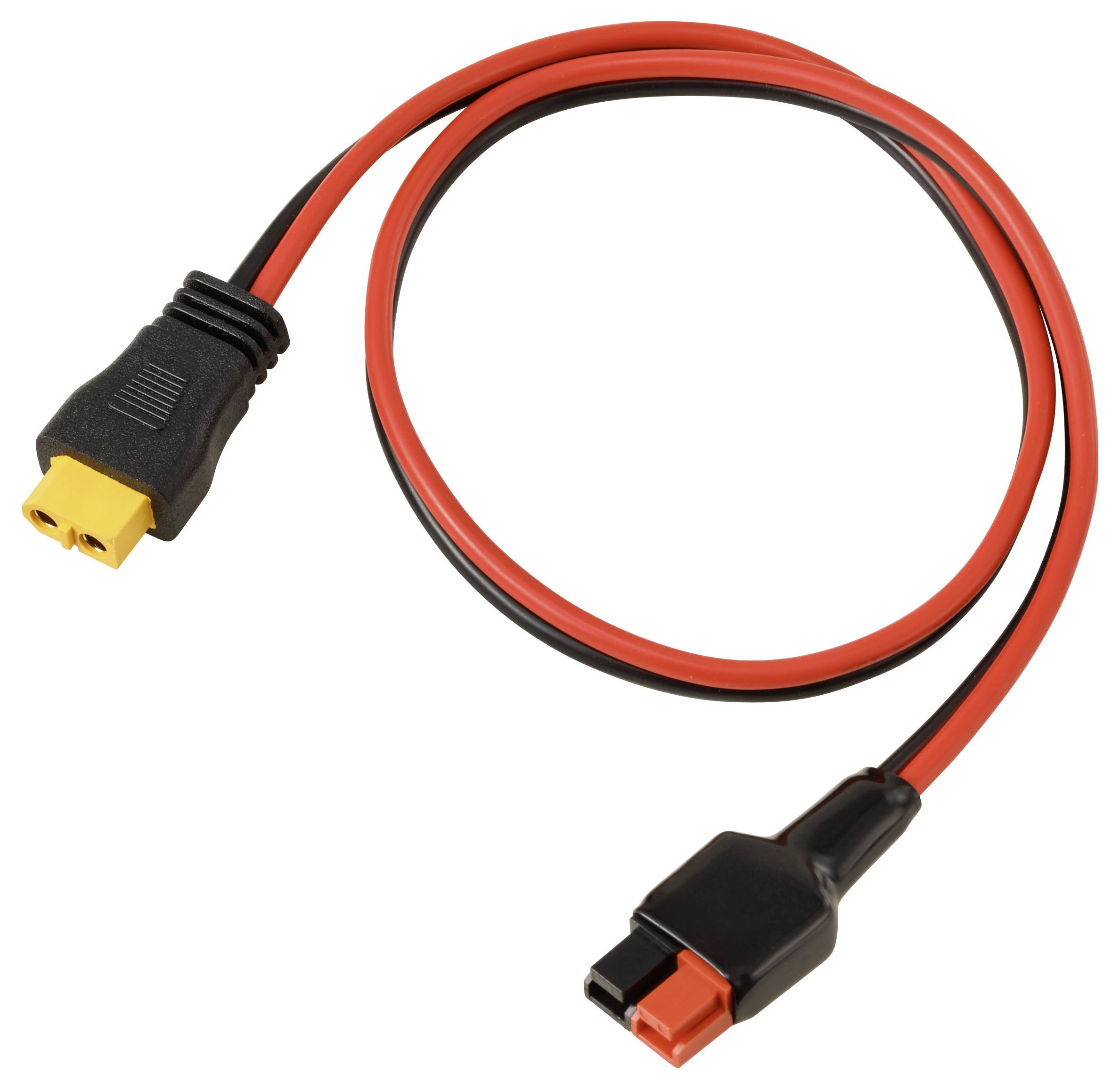TRU COMPONENTS 30A Akkuanschluss an XT60-Kabel 0,5m TC-13619312 Schwarz, Rot Inhalt: 1St.