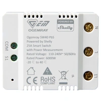 Shelly Ogemray smarter Relaisschalter 25A Schalt-Messaktor Bluetooth, Wi-Fi Shelly Ogemray smarter Relaisschalter 25A Schalt-Messaktor Bluetooth, Wi-Fi