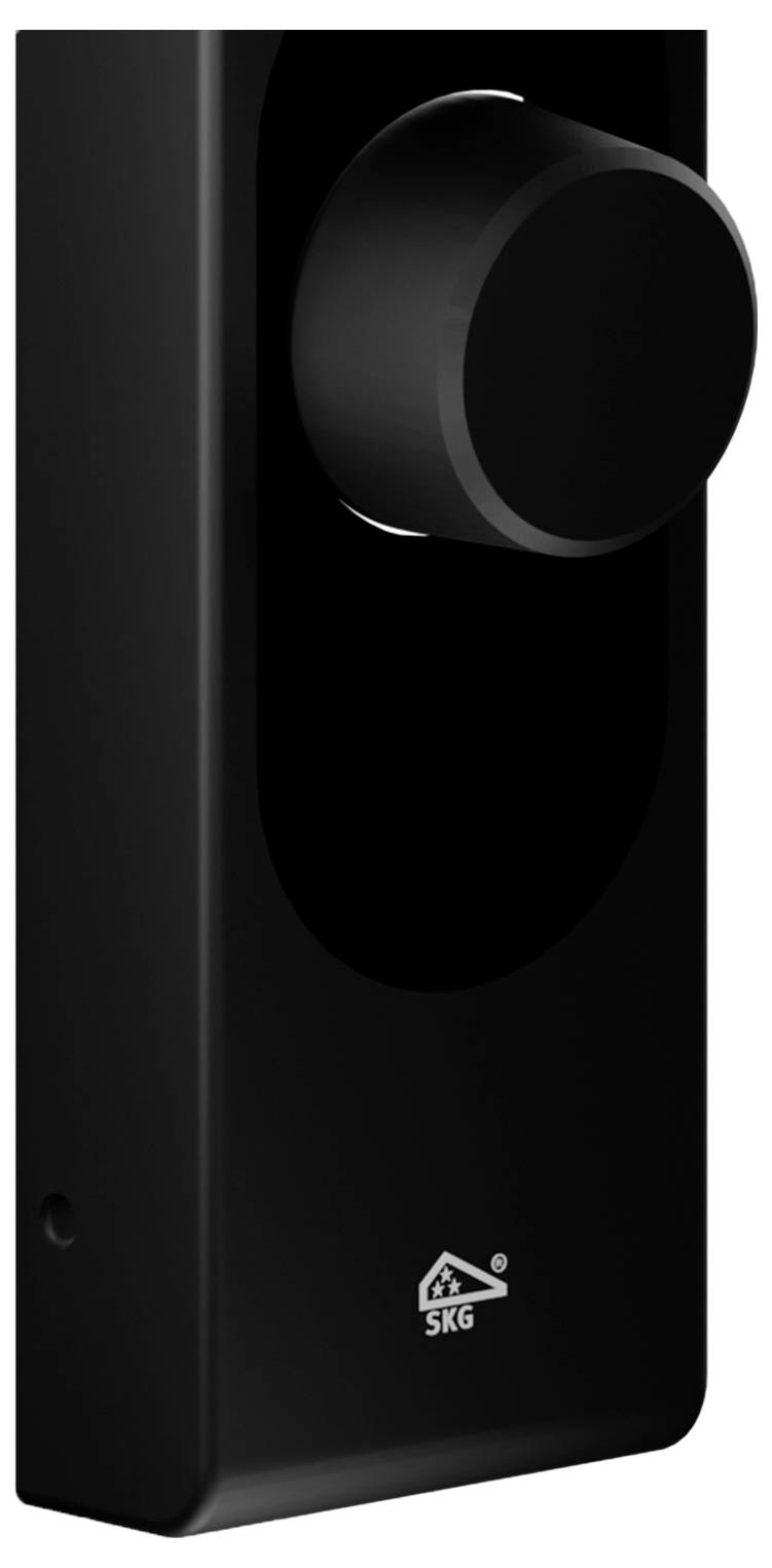 Shelly LOQED Touch Smart Lock Black Edition Türschlossantrieb, Türöffner-Steuerung Bluetooth, Wi-Fi