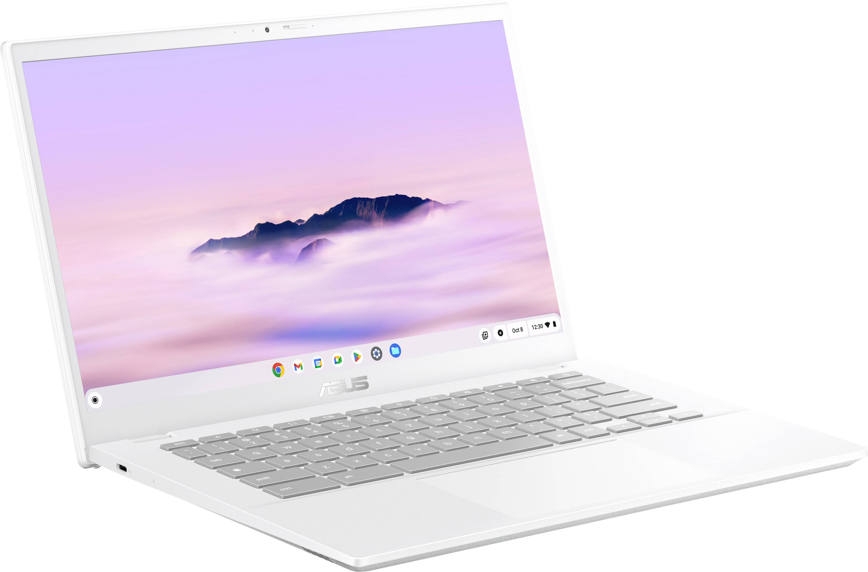 Asus Chromebook 35.6 cm (14 Zoll) Full HD Intel® Core™ i5 i5-1335U 8 GB RAM 256 GB SSD Deutsch, QWERTZ Weiß 90NX07P1-M00C70